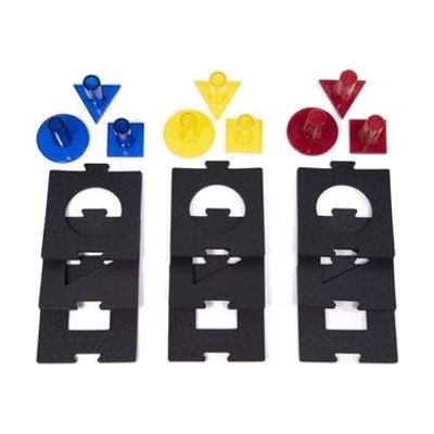 Bright Shapes Knob Puzzle and associated pieces