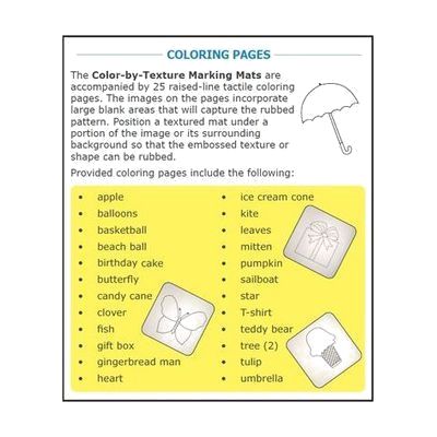 Raised-Line Coloring Pages Set