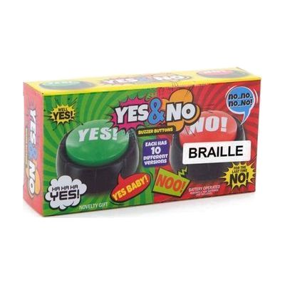 Talking Yes & No Buttons with Braille