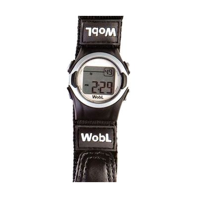 WobL 8-Alarm Vibrating Reminder Watch- Black