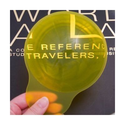 Magnifier - Round, Yellow Fresnel with Grip