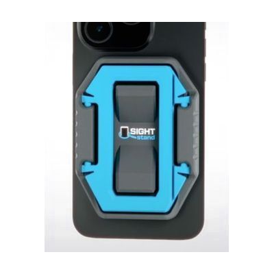 Image: sight stand cell phone stand and magnifier, legs folded in