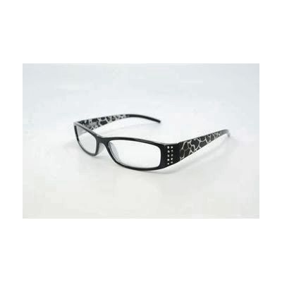Black Designer Reading Glasses with Rhinestones