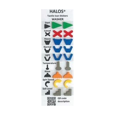 Image: HALO multi color washing machine stickers