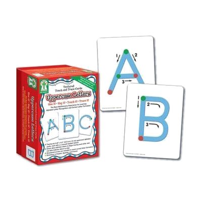 Uppercase Letters Textured Touch and Trace Cards