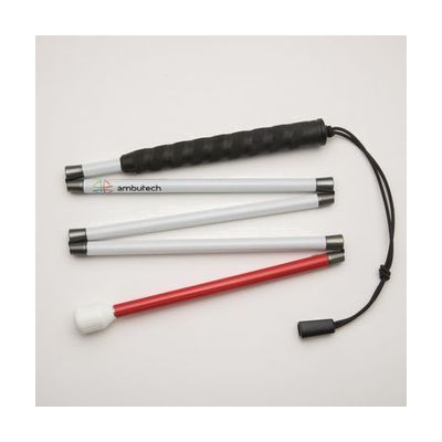 Ambutech Aluminum Cane with Marshmallow Tip, Hook Style