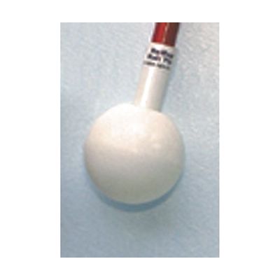 Ambutech White Rolling Ball Cane Tip, Slip-On Style