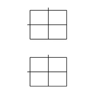 Tactile Punnette Squares 4