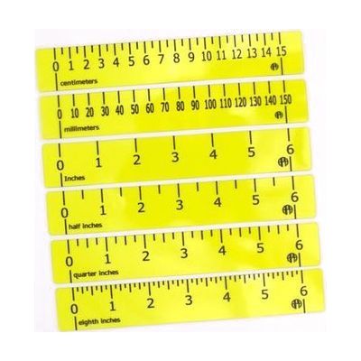 Transparent CCTV Ruler Kit: Yellow (set of six)