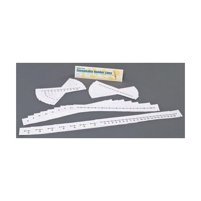 Pad of large-print paper number lines with bold numerals on white background