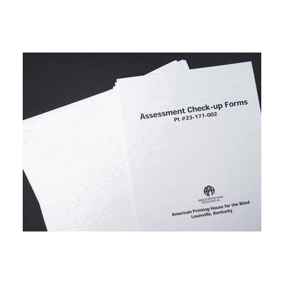 Building on Patterns: Primary Braille Literacy Program, Kindergarten, Assessment Check-up Forms