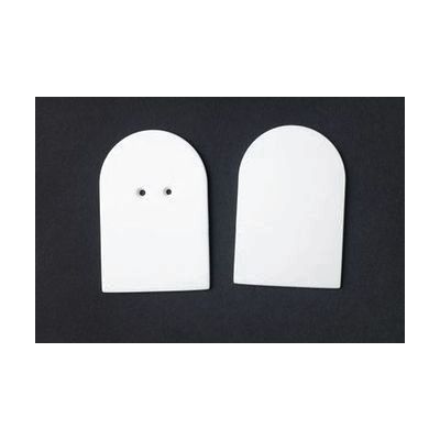 Stack of plain white rectangular cards, approximately standard index-card size