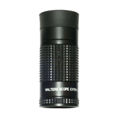 Small cylindrical monocular telescope, approximately 3 inches long and 1.25 inches in diameter, with a narrow tapered barrel