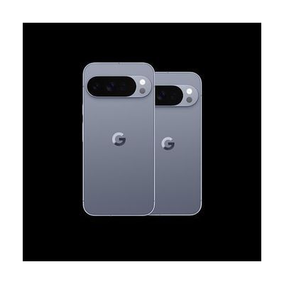 Slim rectangular smartphone with large edge-to-edge display, glossy camera bar across the back, available in multiple colors