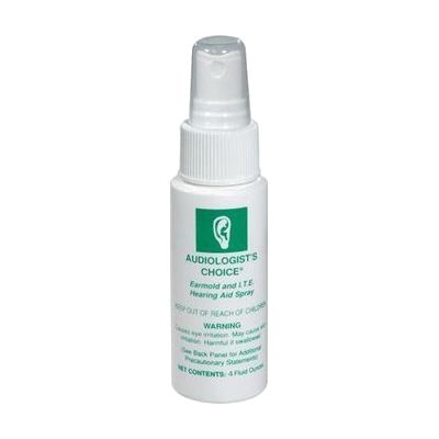 Small white pump spray bottle with blue label, approximately 4 ounces