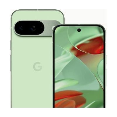 Slim rectangular smartphone with large edge-to-edge display, small centered front camera cutout, and two rear cameras, shown 