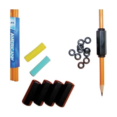 Set of pencils with thicker weighted barrels, standard pencil length, in multiple colors