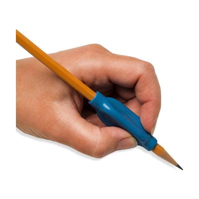 Three soft plastic bulb-shaped grips in white or beige, each about 2 inches long with a rounded barrel, designed to slide ont