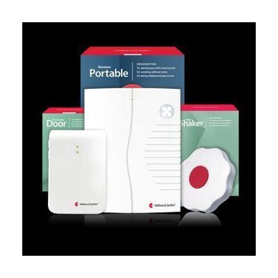 Doorbell System with Portable Receiver and Bed Shaker
