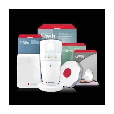 Phone System with Flash Receiver and Bed Shaker